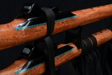 Huisache Native American Flute, Medicine Man, Mid G-4, #F48Da